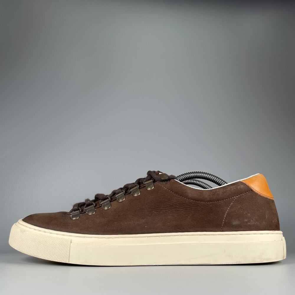 Massimo Dutti Men's EU 45 US 11 Brown Suede Walking Sneakers Casual Shoes GUC